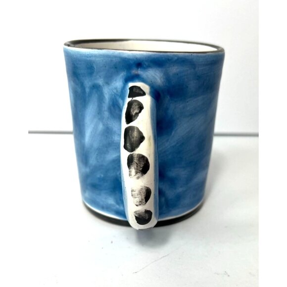 Vintage Picasso Desimone Style Cubist Art Mug Hand Painted Made in Italy 4.25" H - Picture 3 of 7